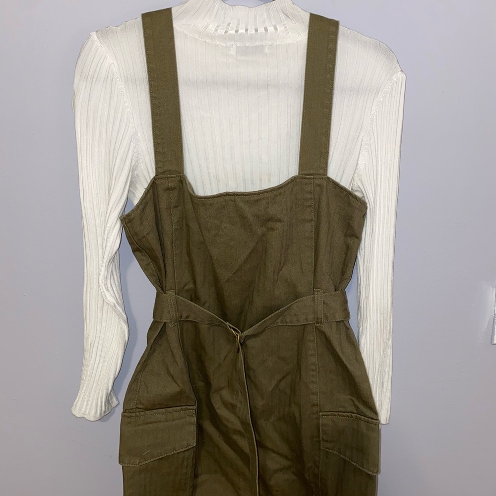 Army Green Buckled Utility Dress